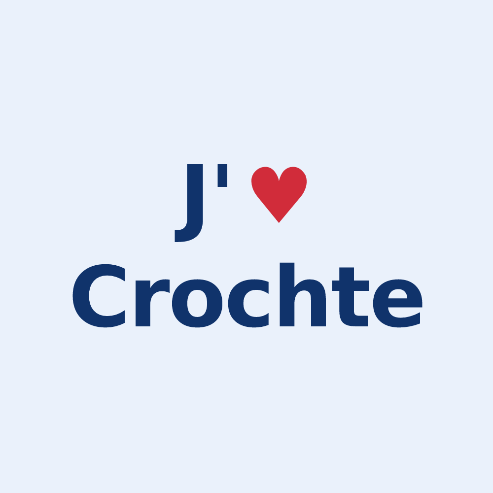 Sticker personnalisé Crochte — design J'aime Crochte