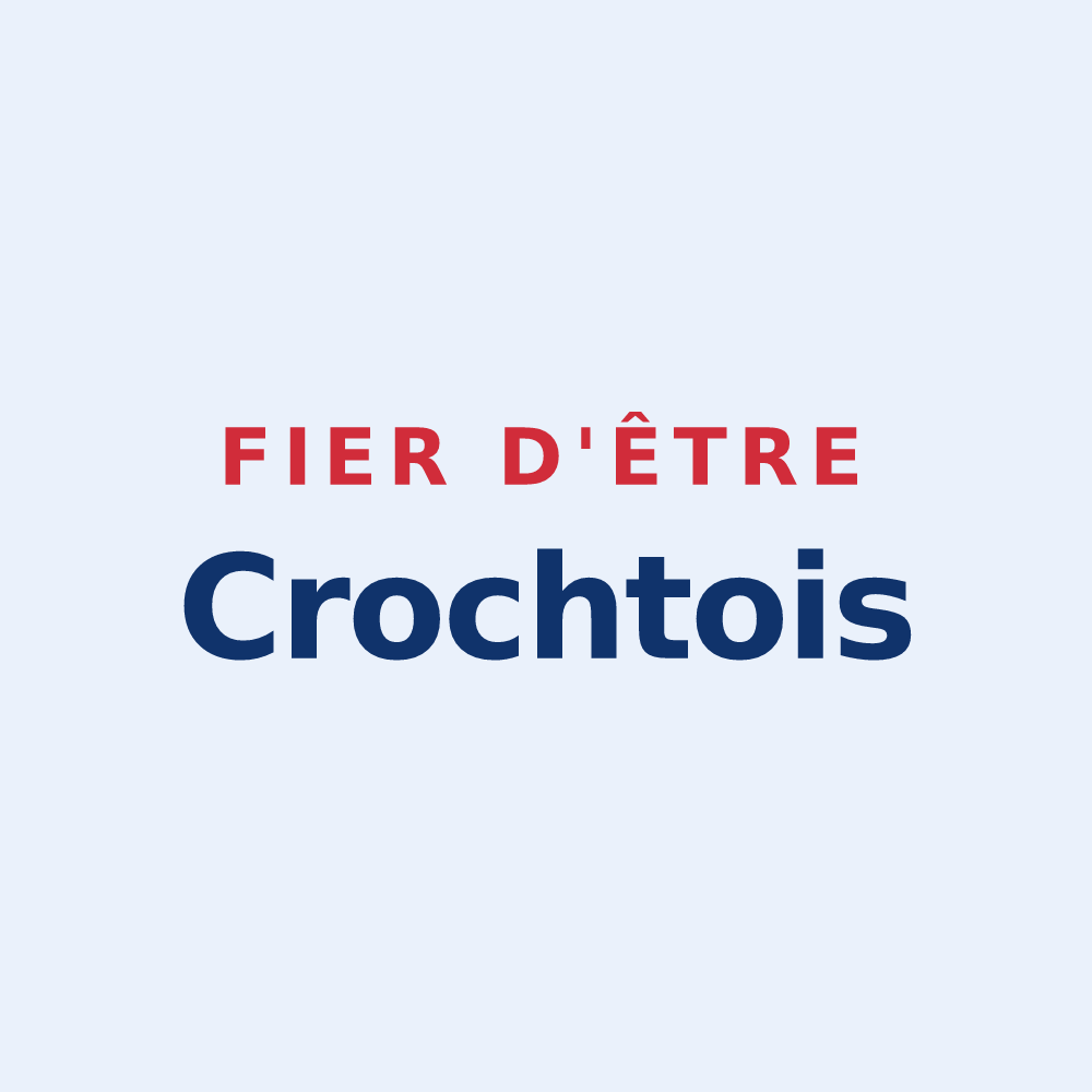 Sticker « Fier d'être Crochtois » — design pour Crochte
