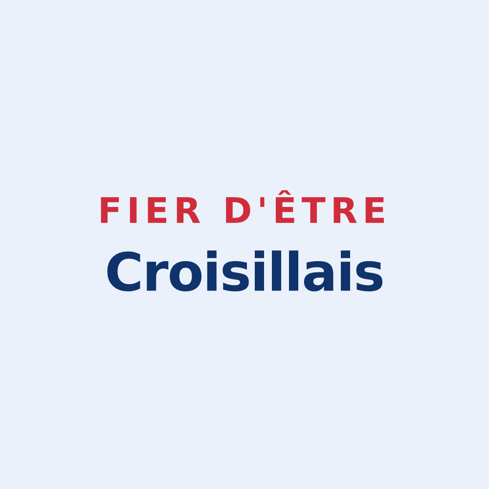 Sticker « Fier d'être Croisillais » — design pour Croisy-sur-Andelle