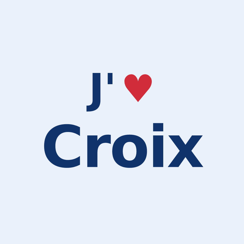 Sticker personnalisé Croix — design J'aime Croix