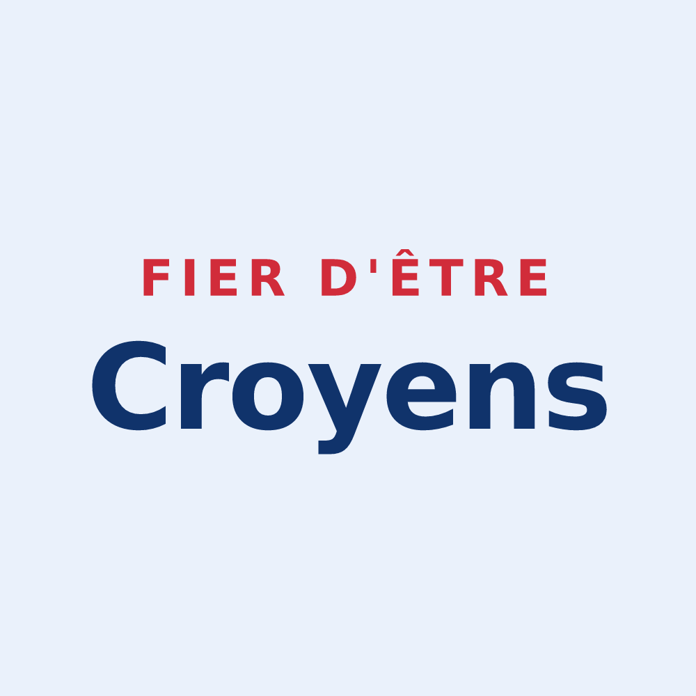 Sticker « Fier d'être Croyens » — design pour Croix