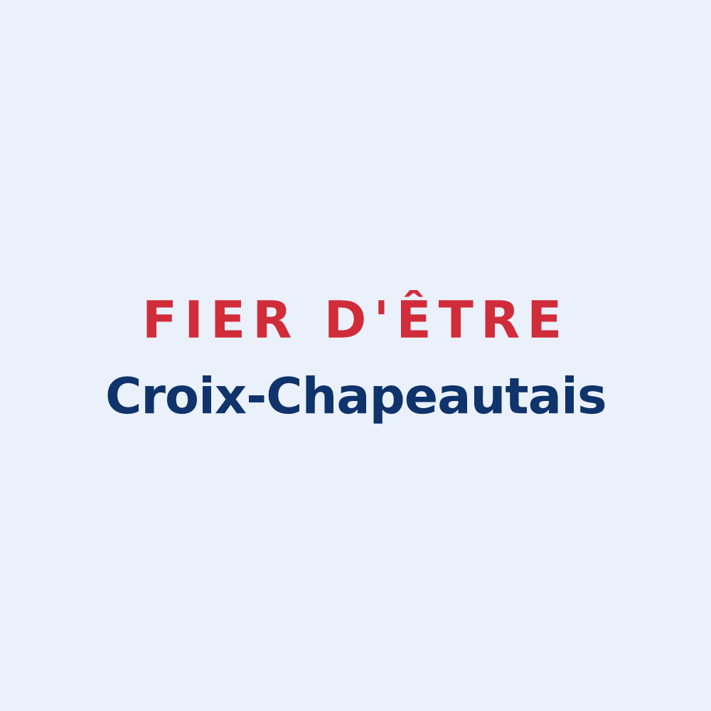 Sticker « Fier d'être Croix-Chapeautais » — design pour Croix-Chapeau