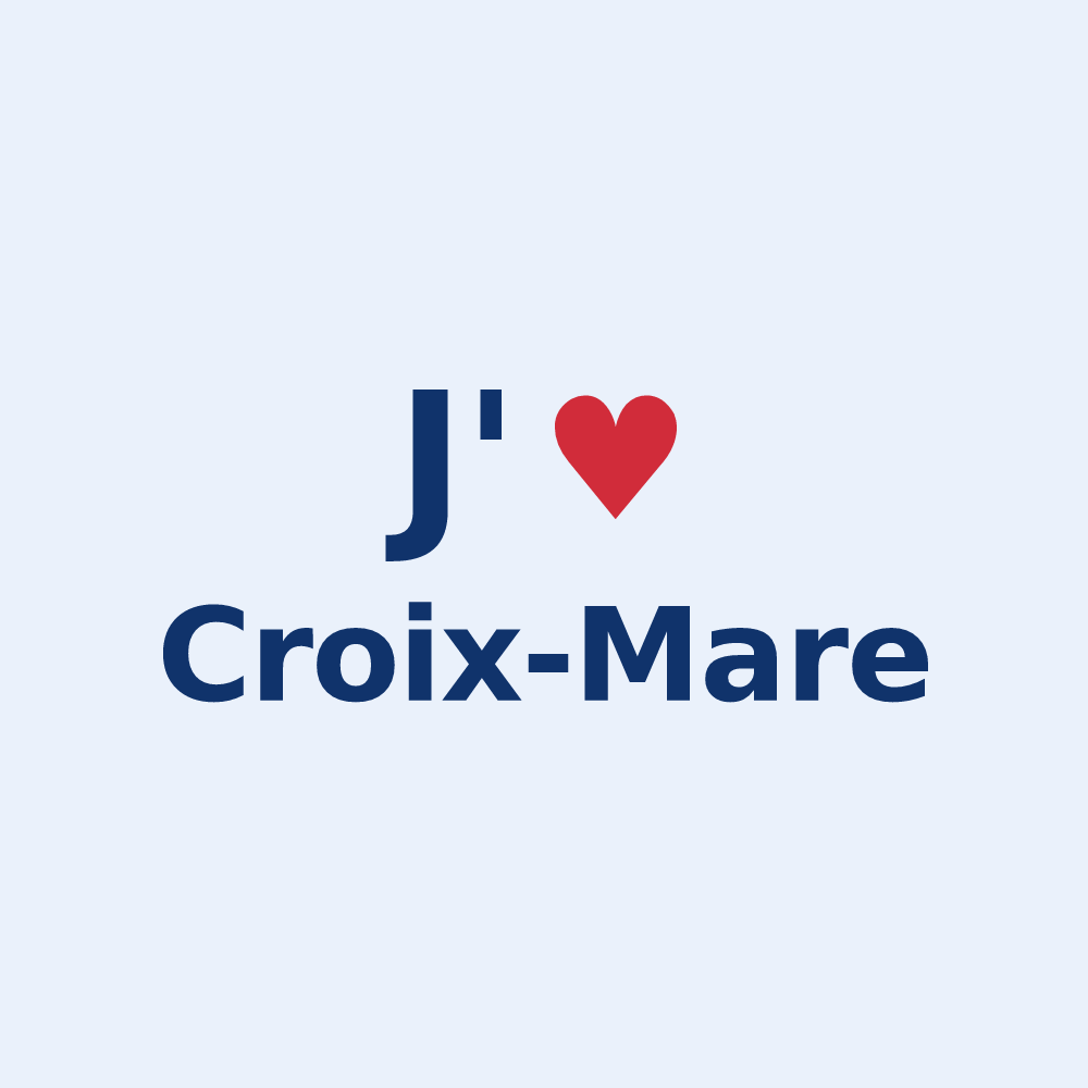 Sticker personnalisé Croix-Mare — design J'aime Croix-Mare