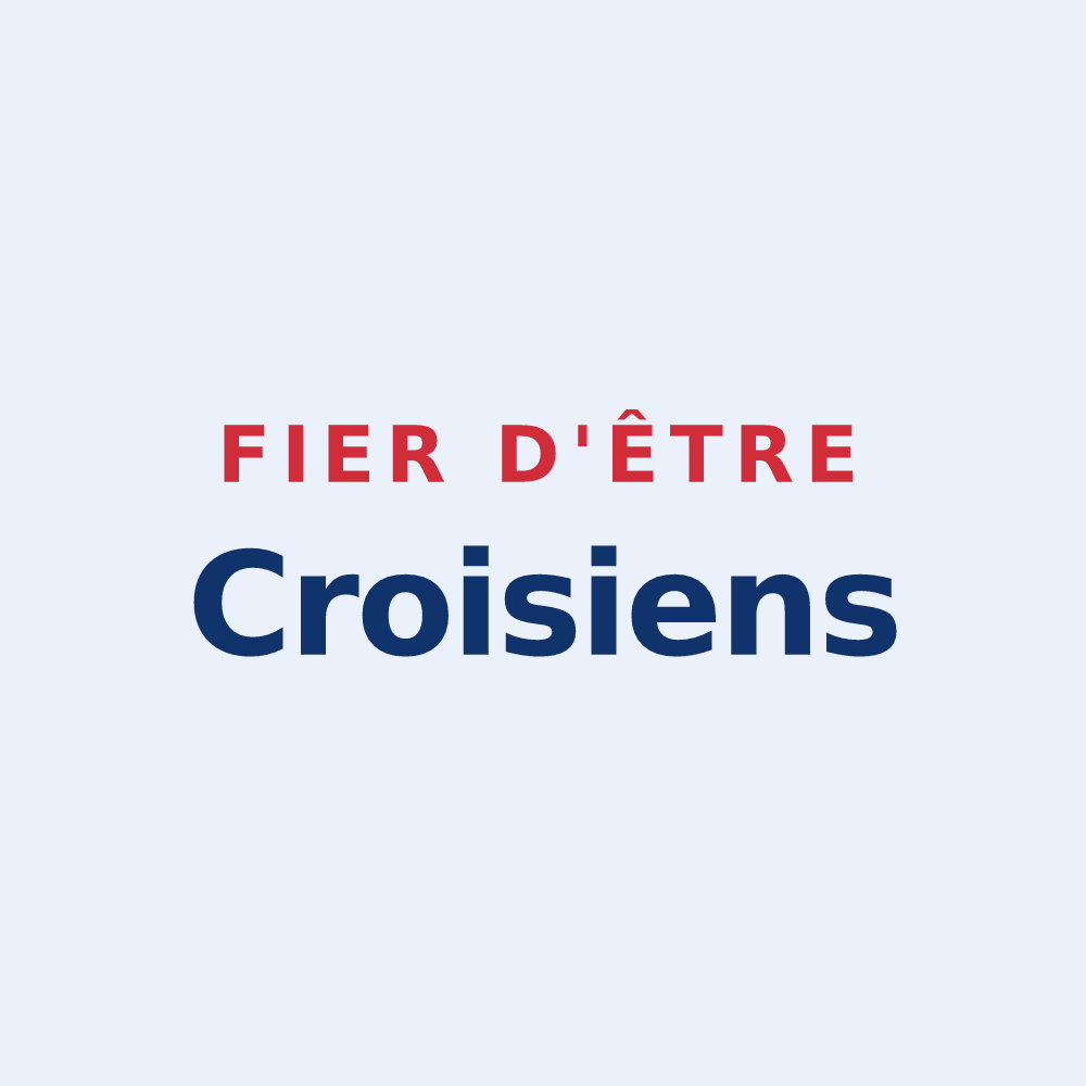 Sticker « Fier d'être Croisiens » — design pour Croix