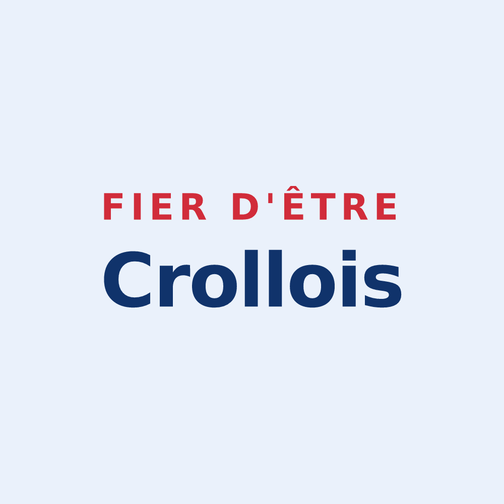 Sticker « Fier d'être Crollois » — design pour Crolles