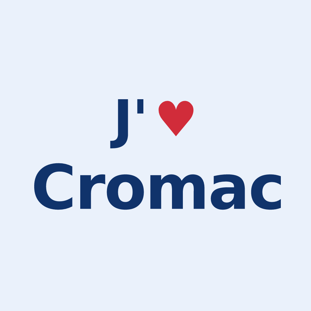 Sticker personnalisé Cromac — design J'aime Cromac