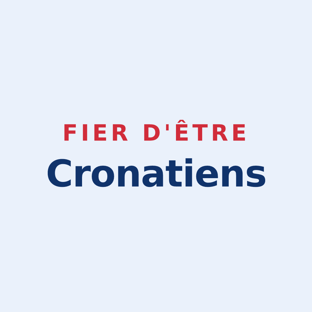 Sticker « Fier d'être Cronatiens » — design pour Cronat