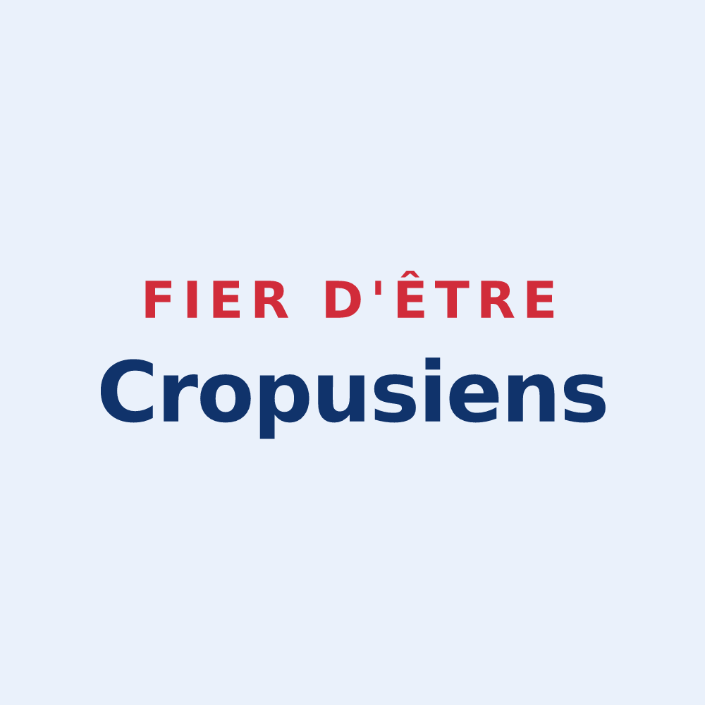 Sticker « Fier d'être Cropusiens » — design pour Cropus