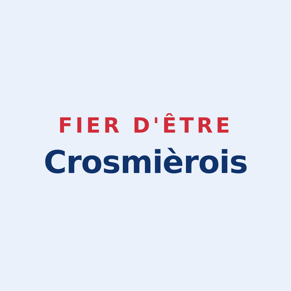 Sticker « Fier d'être Crosmièrois » — design pour Crosmières