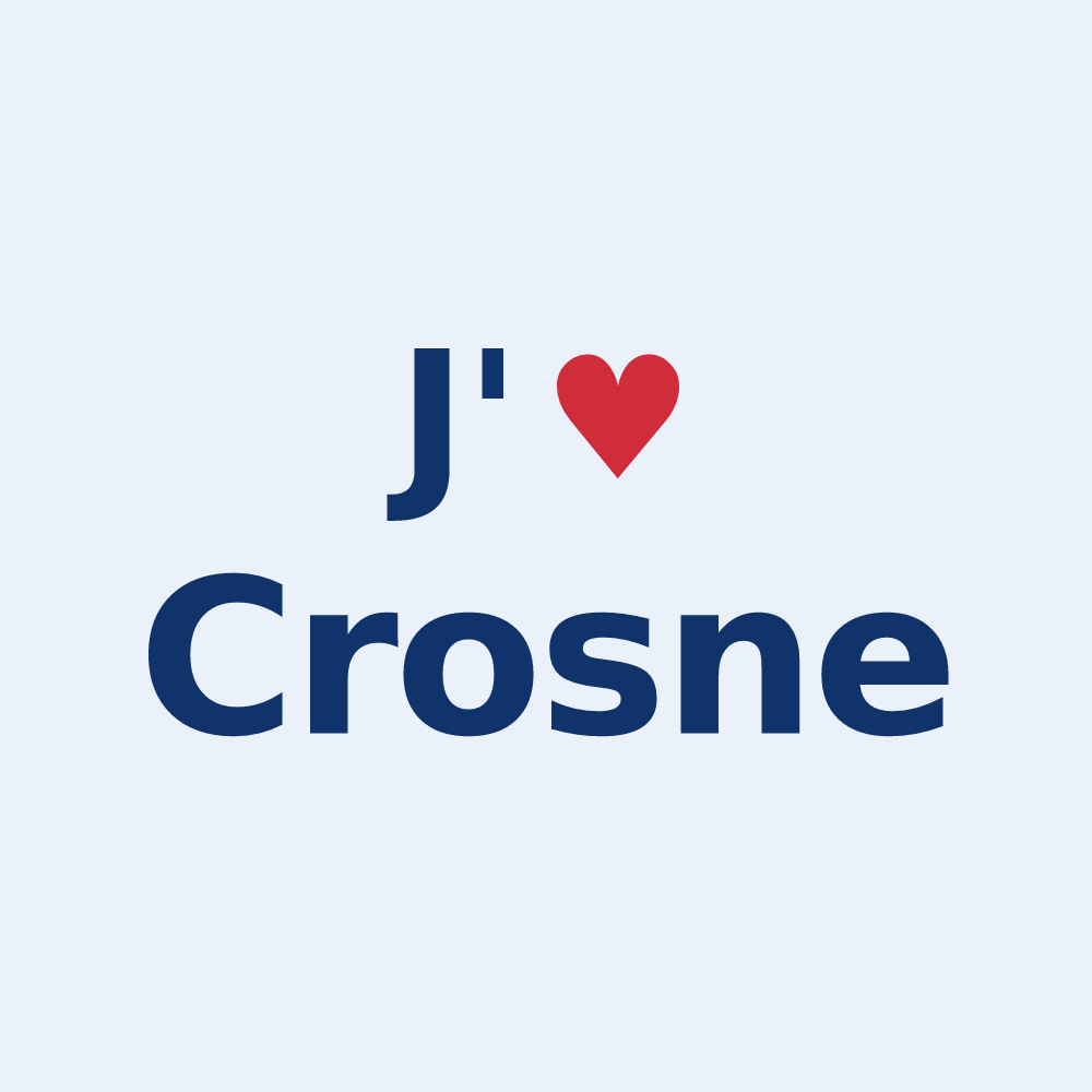 Sticker personnalisé Crosne — design J'aime Crosne