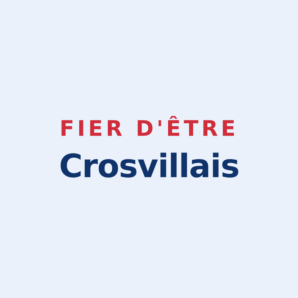 Sticker « Fier d'être Crosvillais » — design pour Crosville-sur-Scie
