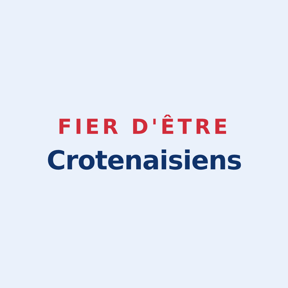 Sticker « Fier d'être Crotenaisiens » — design pour Crotenay