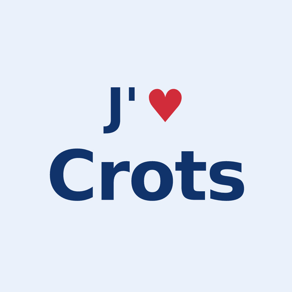 Sticker personnalisé Crots — design J'aime Crots
