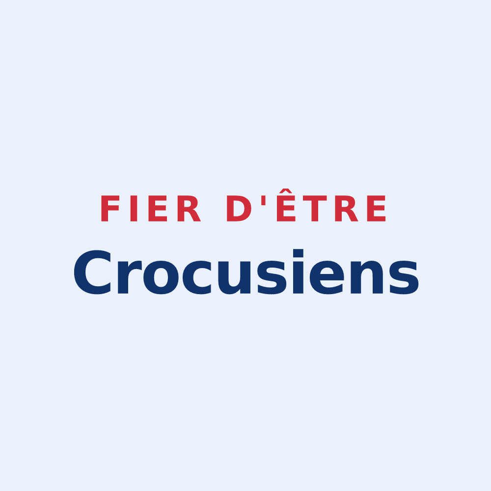 Sticker « Fier d'être Crocusiens » — design pour Crouay
