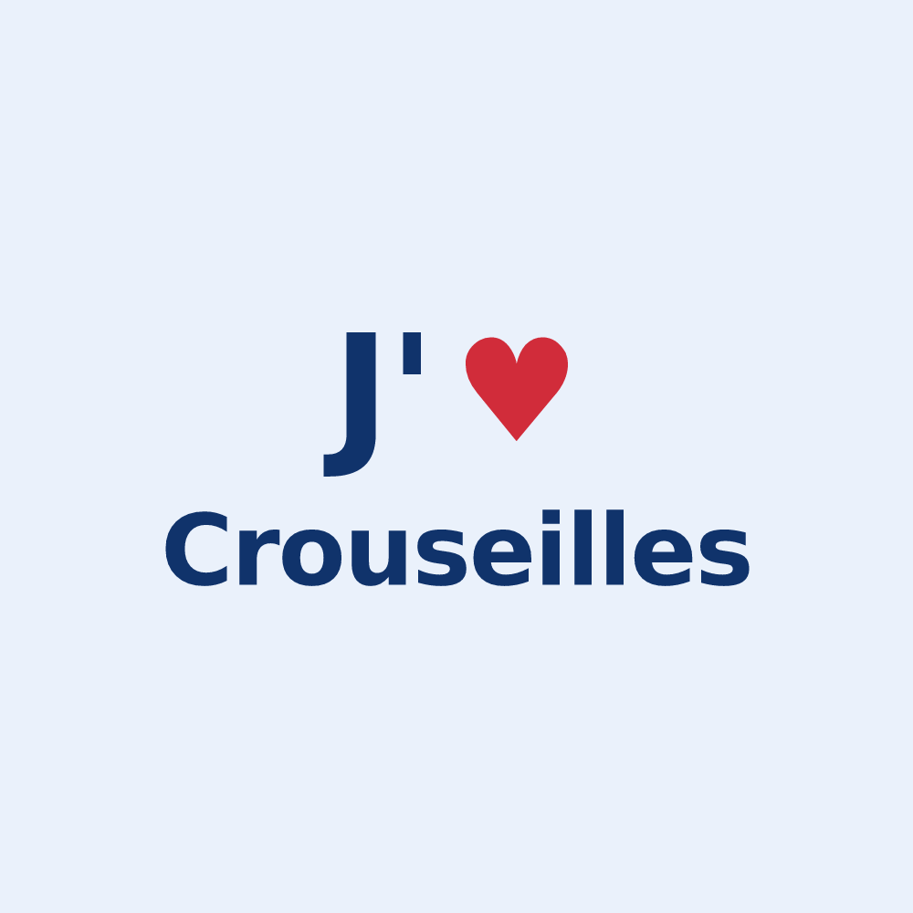 Sticker personnalisé Crouseilles — design J'aime Crouseilles
