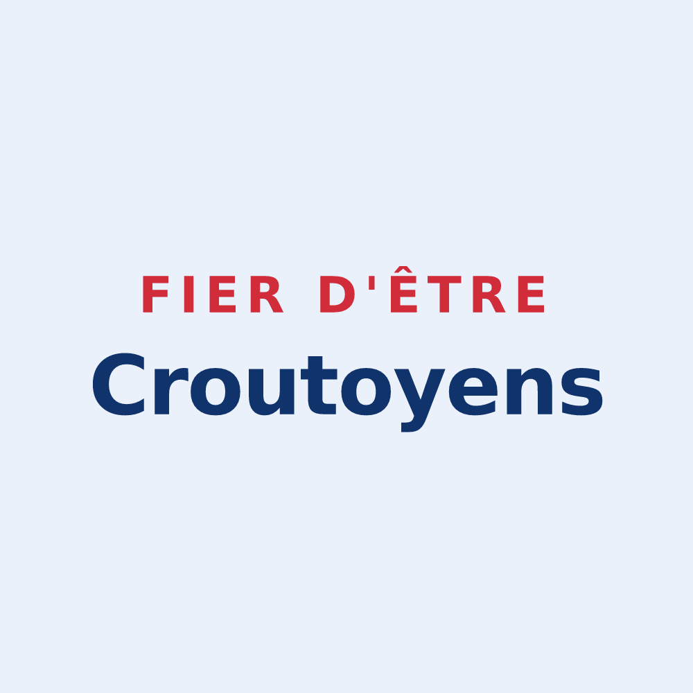Sticker « Fier d'être Croutoyens » — design pour Croutoy