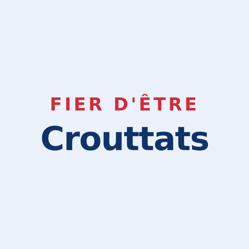 Sticker « Fier d'être Crouttats » — design pour Crouttes-sur-Marne