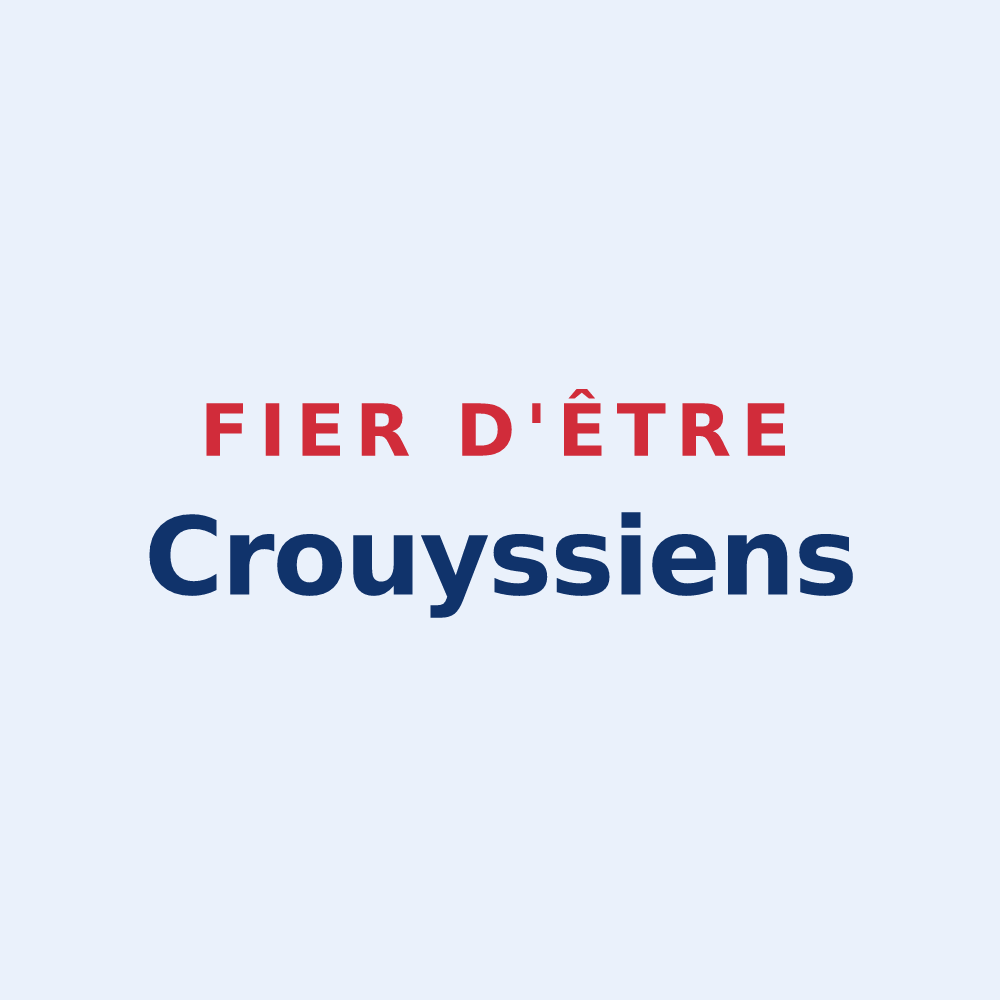 Sticker « Fier d'être Crouyssiens » — design pour Crouy
