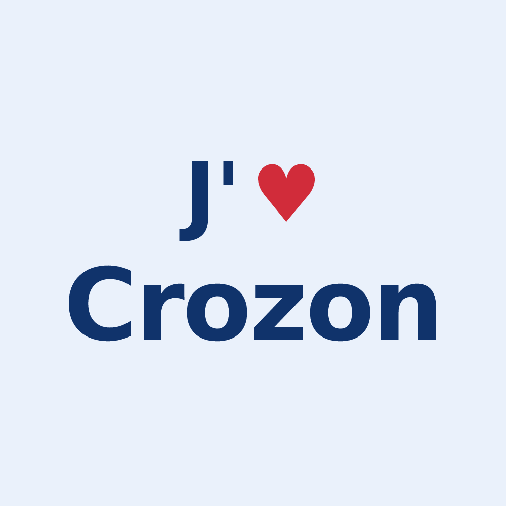 Sticker personnalisé Crozon — design J'aime Crozon