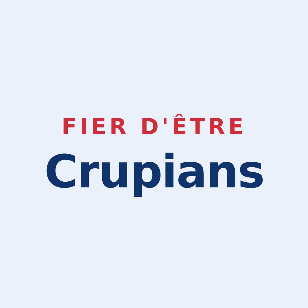 Sticker « Fier d'être Crupians » — design pour Crupies