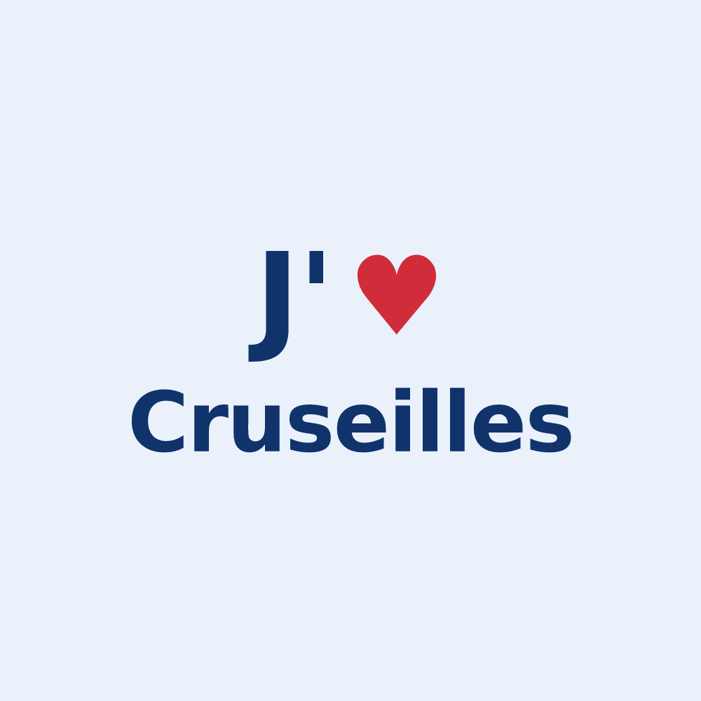 Sticker personnalisé Cruseilles — design J'aime Cruseilles