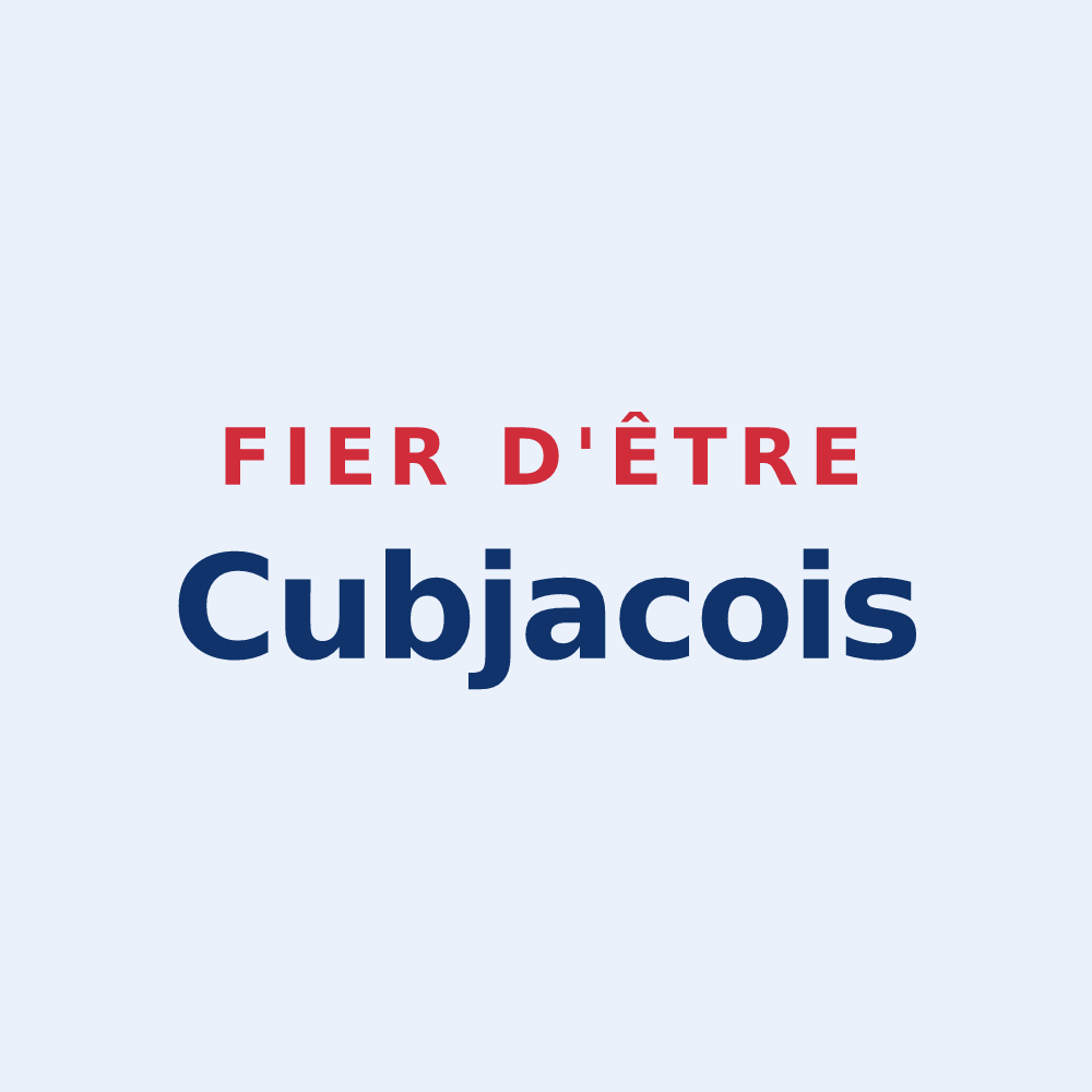 Sticker « Fier d'être Cubjacois » — design pour Cubjac-Auvézère-Val d'Ans