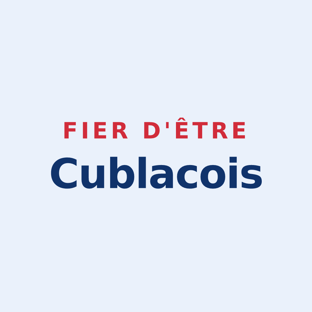 Sticker « Fier d'être Cublacois » — design pour Cublac