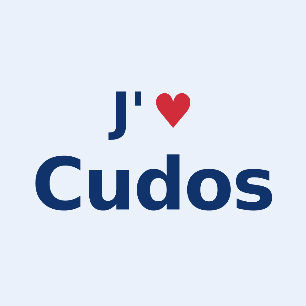 Sticker personnalisé Cudos — design J'aime Cudos