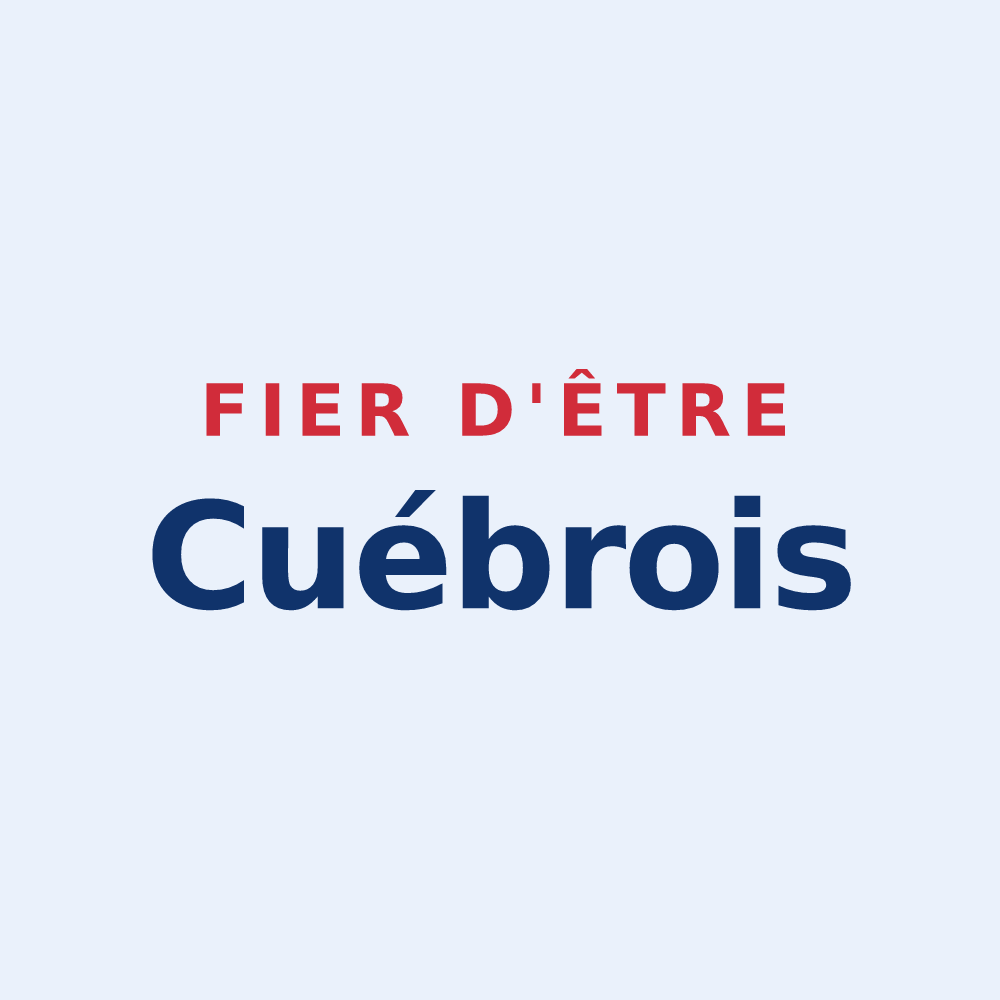 Sticker « Fier d'être Cuébrois » — design pour Cuébris