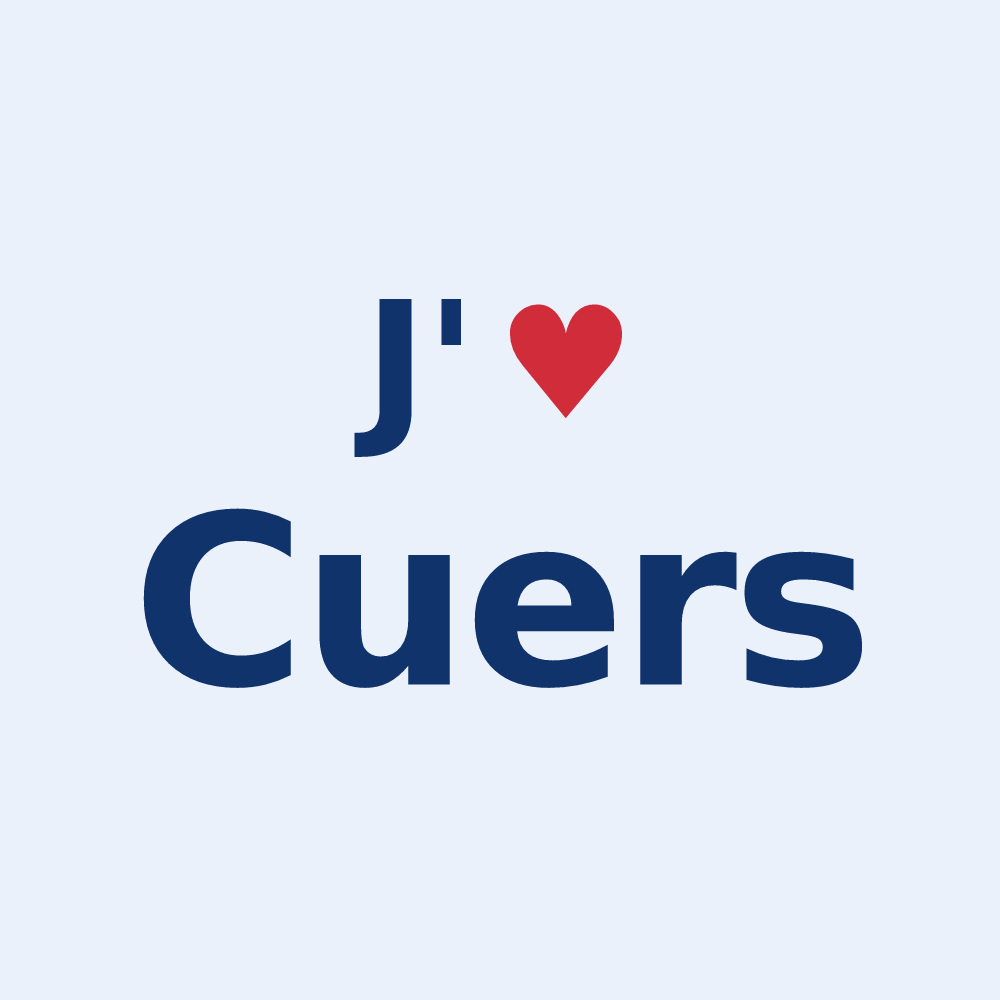 Sticker personnalisé Cuers — design J'aime Cuers