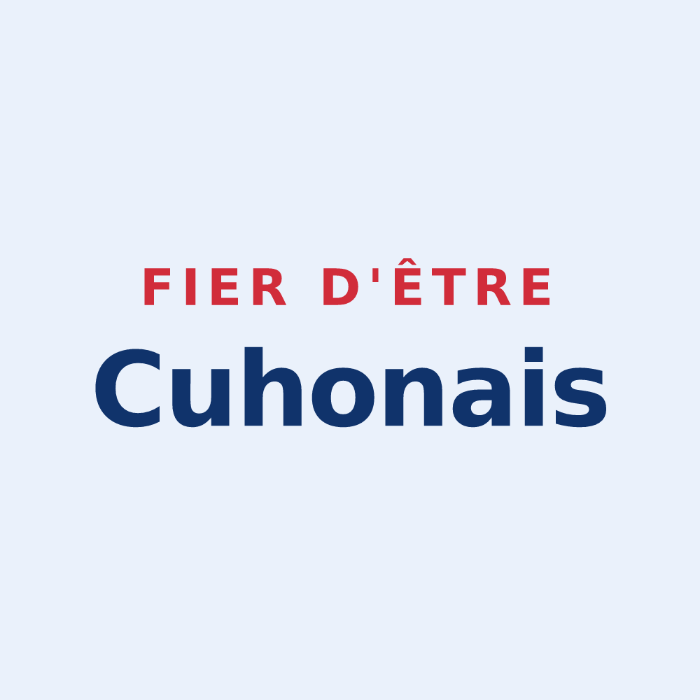 Sticker « Fier d'être Cuhonais » — design pour Cuhon