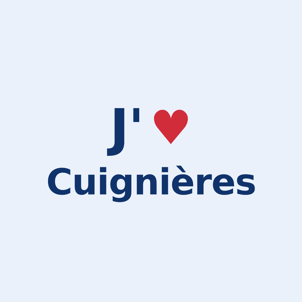 Sticker personnalisé Cuignières — design J'aime Cuignières