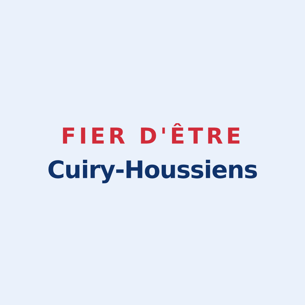 Sticker « Fier d'être Cuiry-Houssiens » — design pour Cuiry-Housse