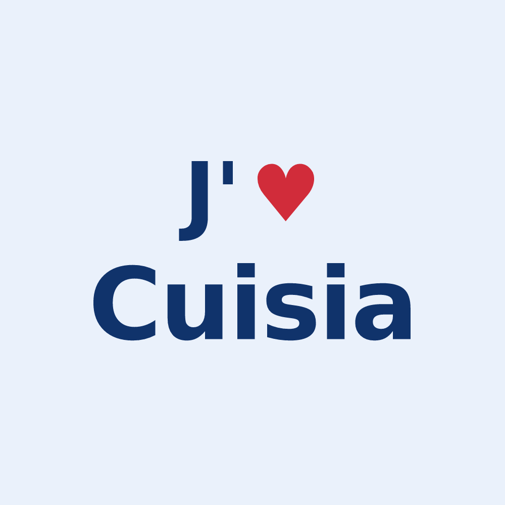 Sticker personnalisé Cuisia — design J'aime Cuisia