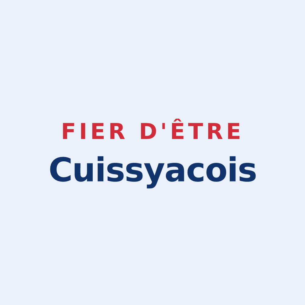 Sticker « Fier d'être Cuissyacois » — design pour Cuissy-et-Geny