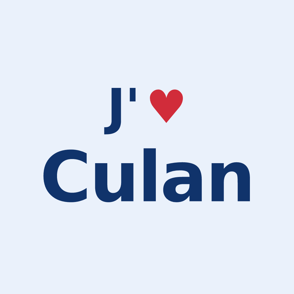 Sticker personnalisé Culan — design J'aime Culan