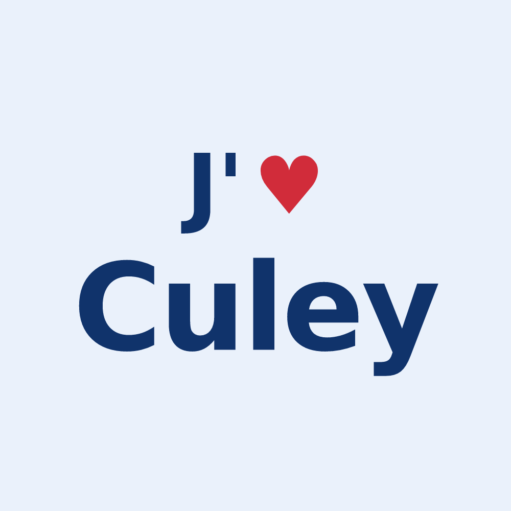 Sticker personnalisé Culey — design J'aime Culey
