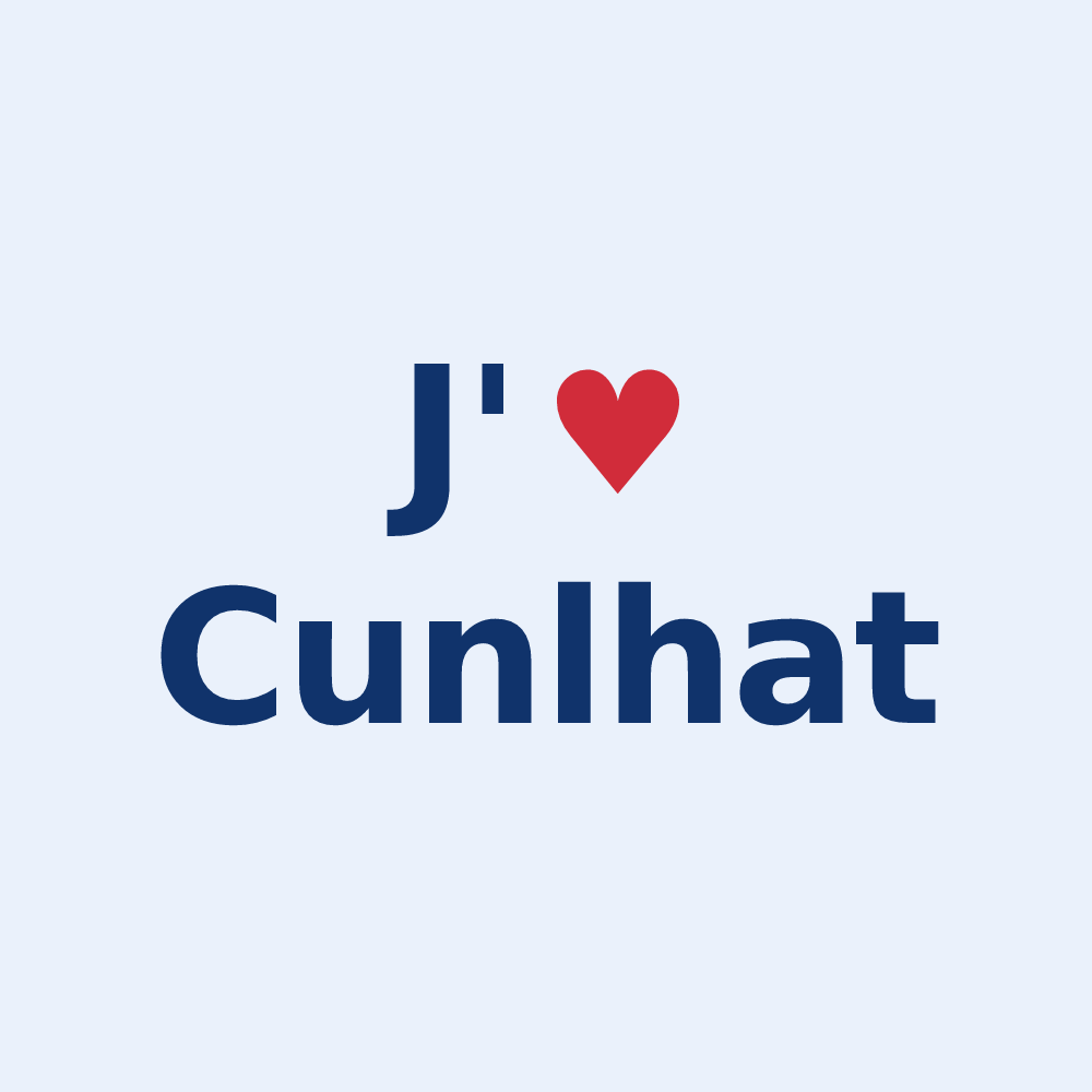 Sticker personnalisé Cunlhat — design J'aime Cunlhat