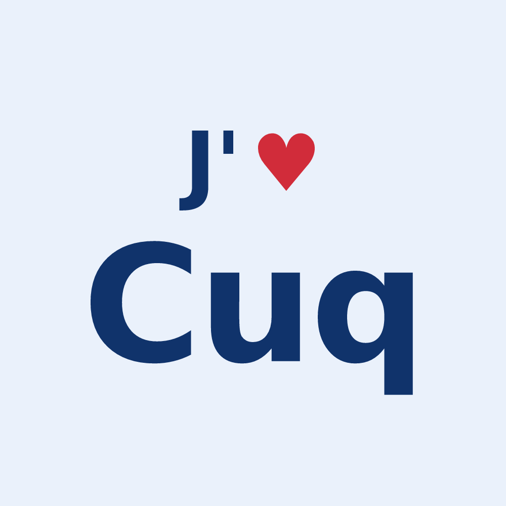 Sticker personnalisé Cuq — design J'aime Cuq