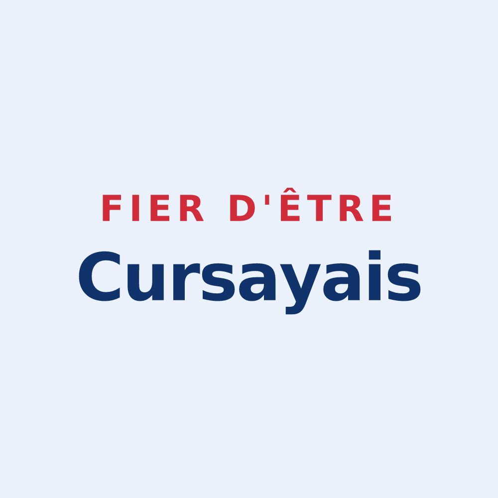 Sticker « Fier d'être Cursayais » — design pour Curçay-sur-Dive