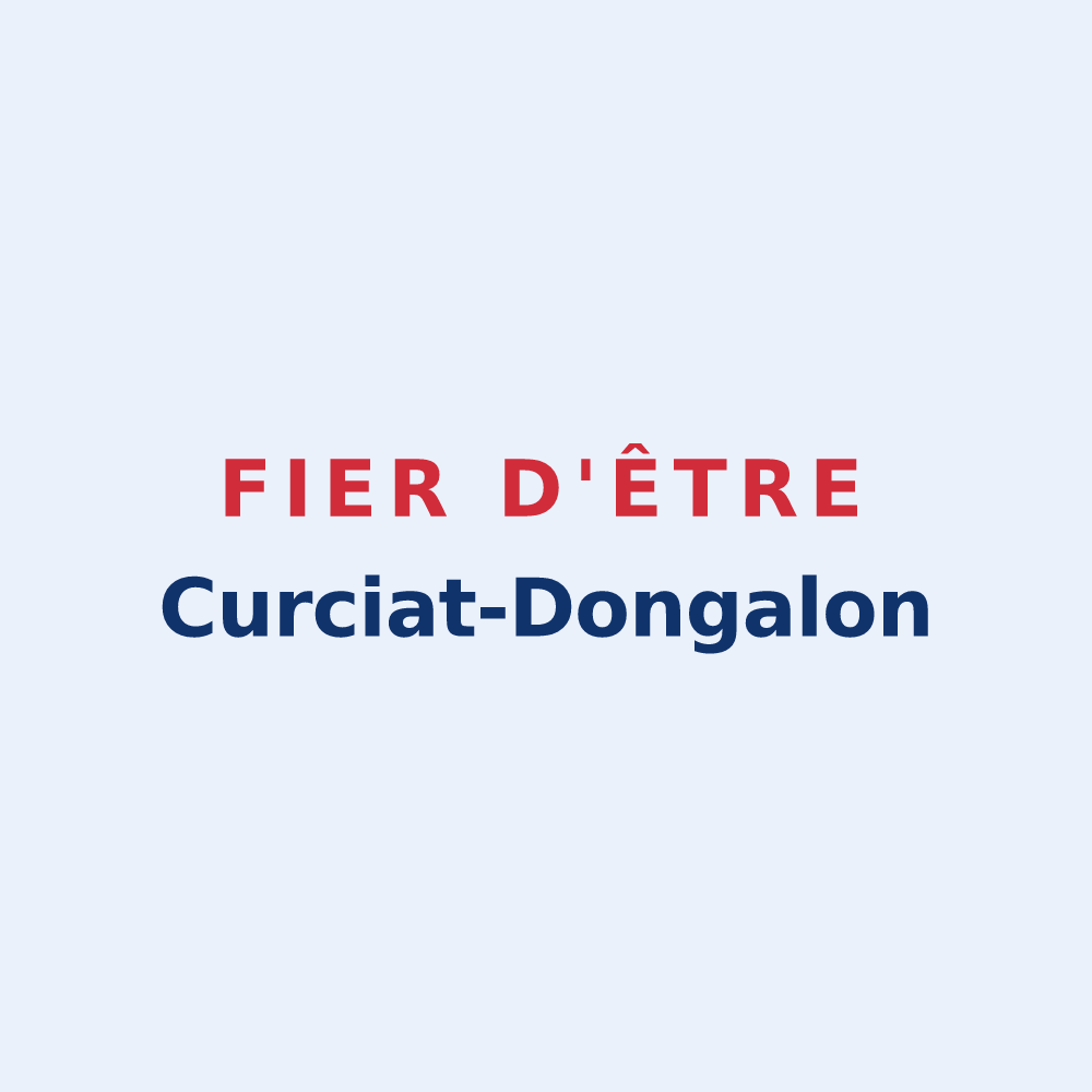 Sticker « Fier d'être Curciat-Dongalon » — design pour Curciat-Dongalon