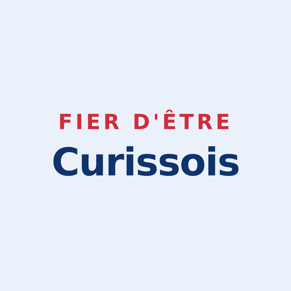Sticker « Fier d'être Curissois » — design pour Curis-au-Mont-d'Or