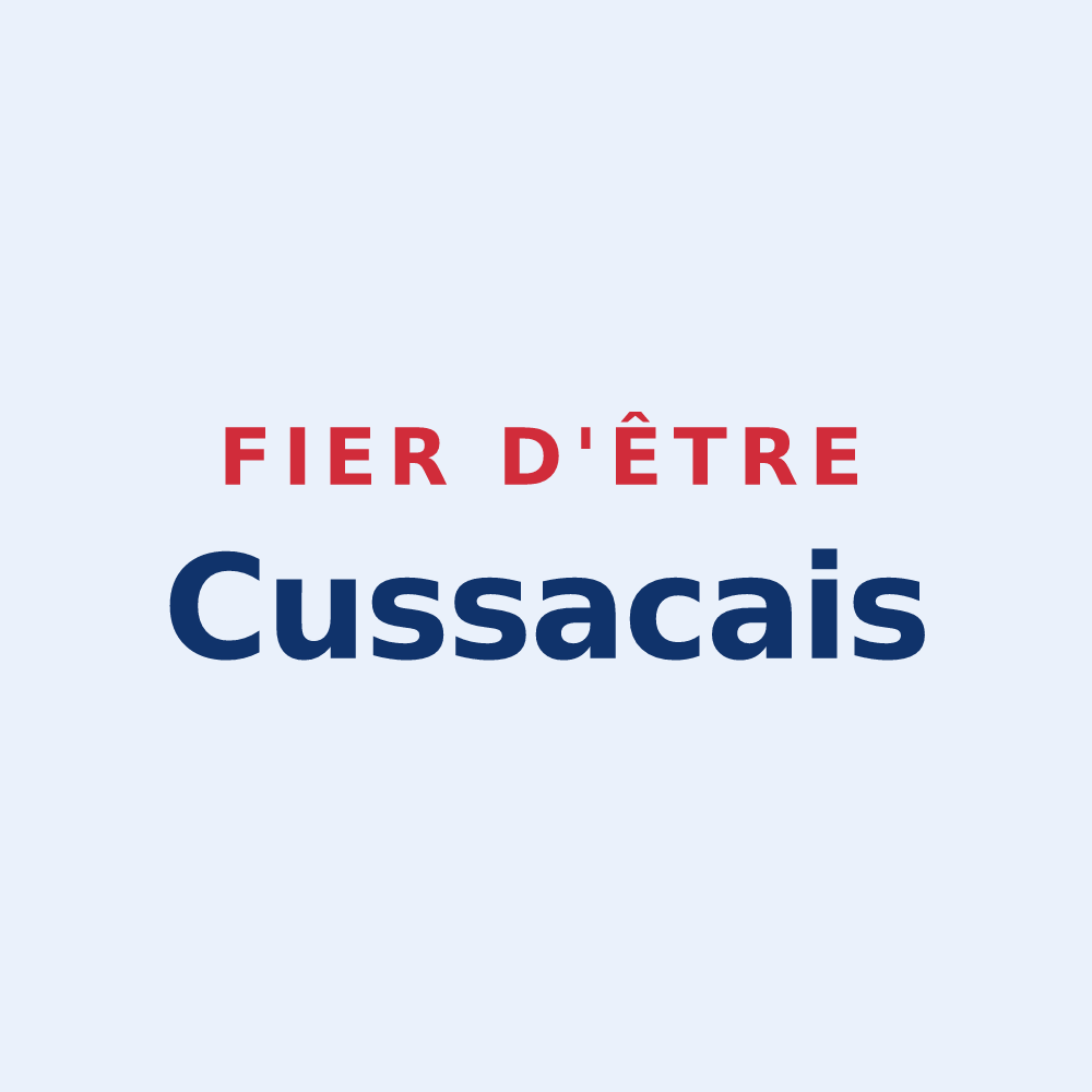 Sticker « Fier d'être Cussacais » — design pour Cussac-Fort-Médoc