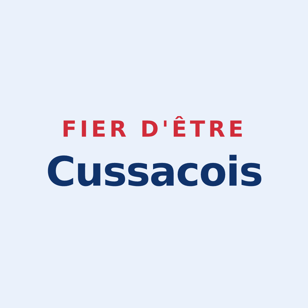 Sticker « Fier d'être Cussacois » — design pour Cussac
