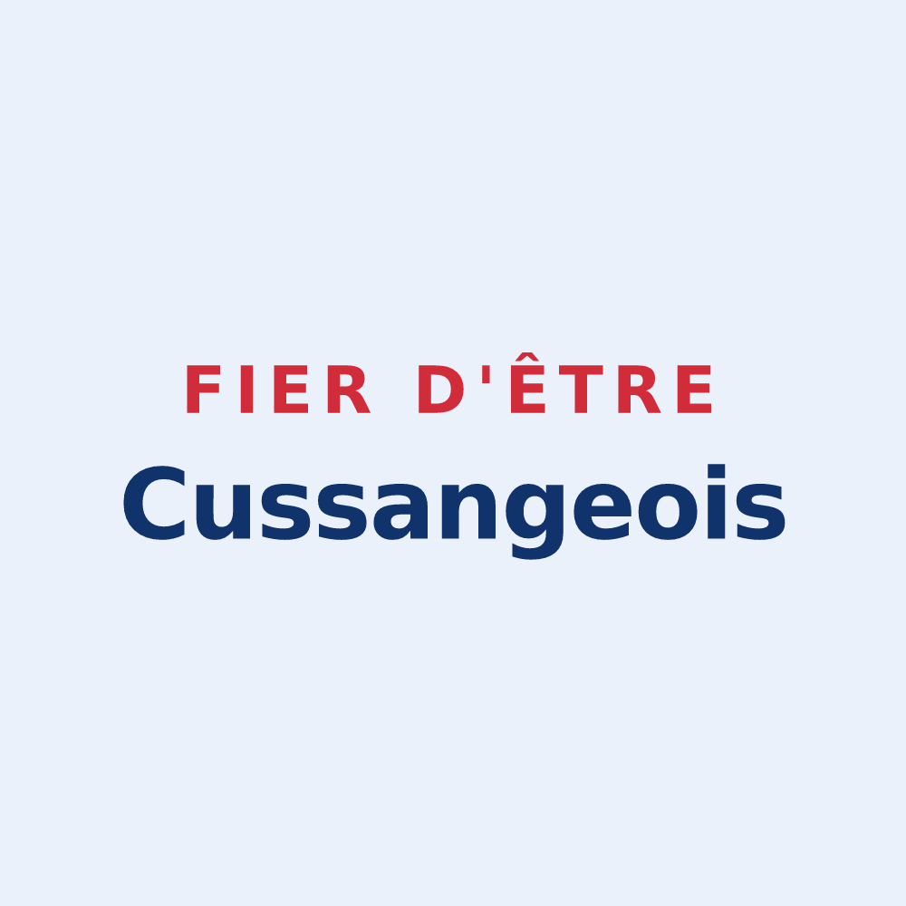 Sticker « Fier d'être Cussangeois » — design pour Cussangy