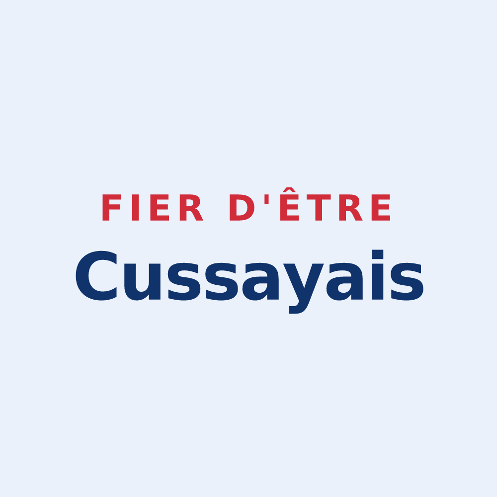 Sticker « Fier d'être Cussayais » — design pour Cussay