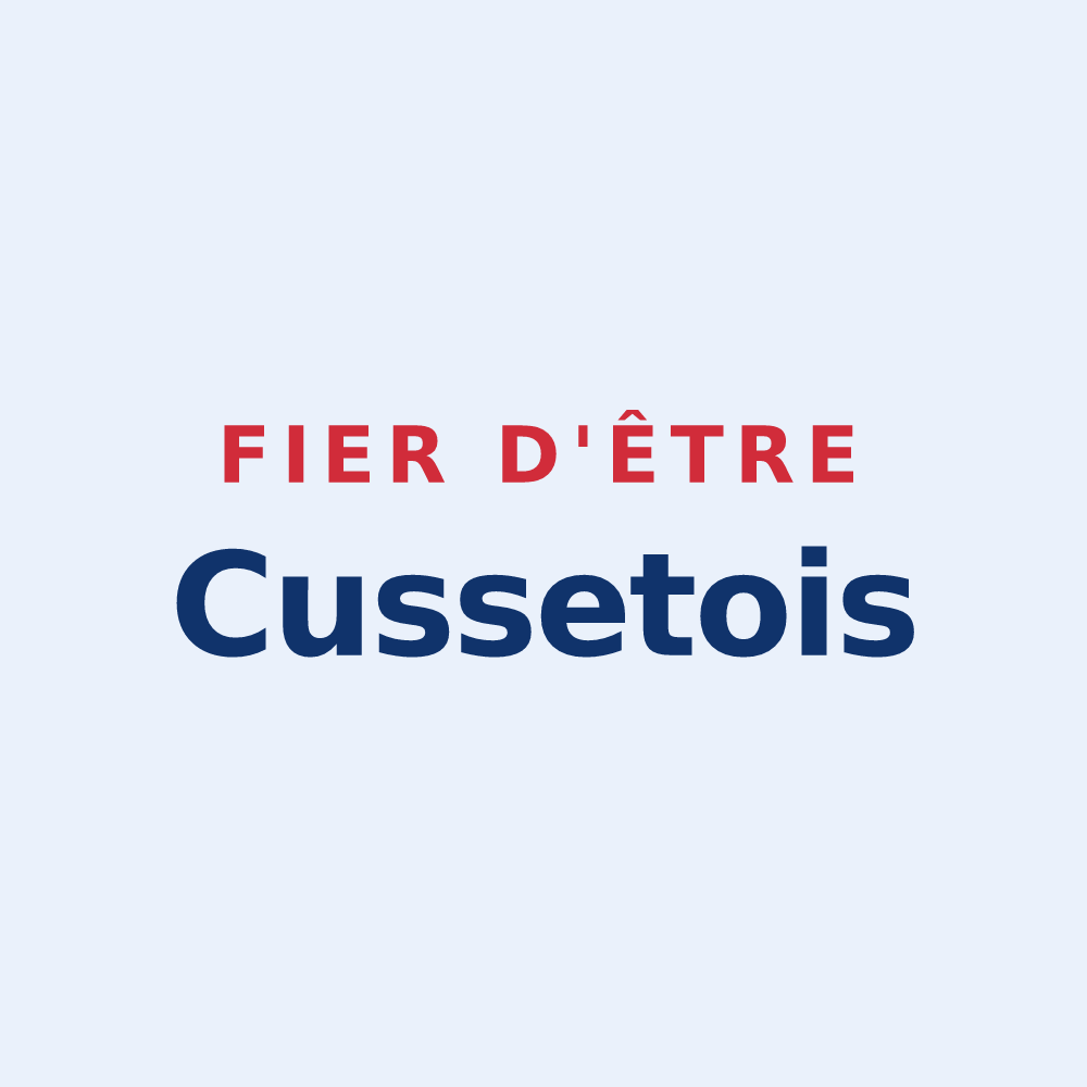Sticker « Fier d'être Cussetois » — design pour Cusset