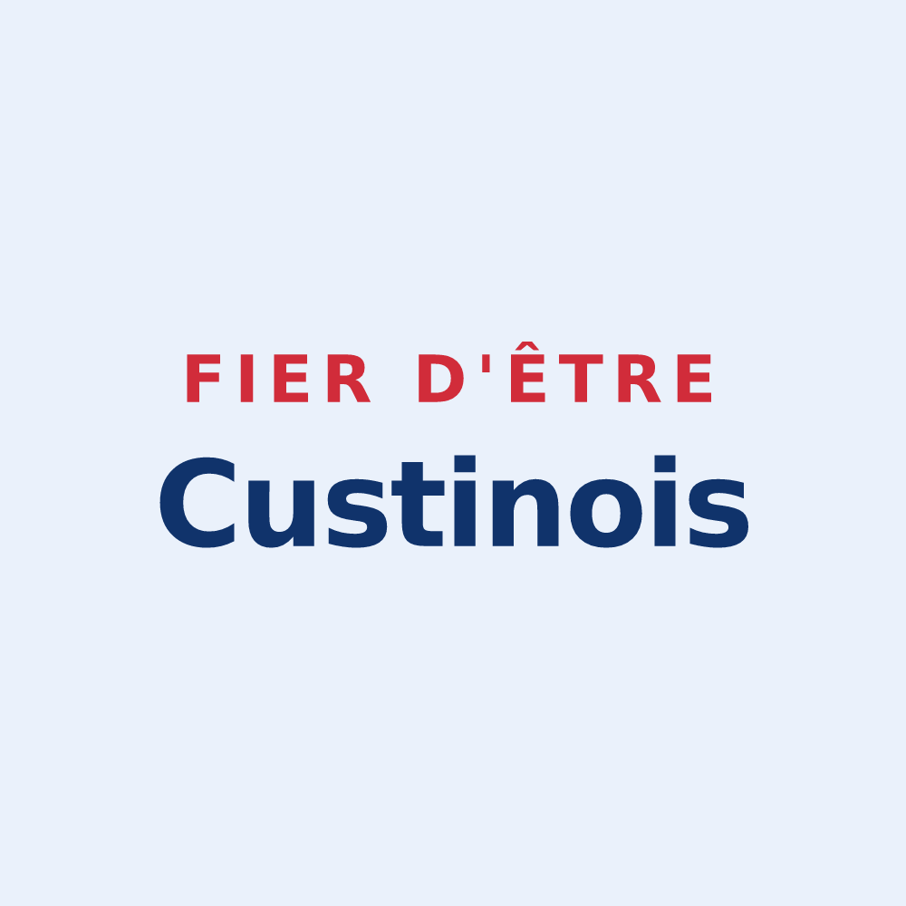 Sticker « Fier d'être Custinois » — design pour Custines
