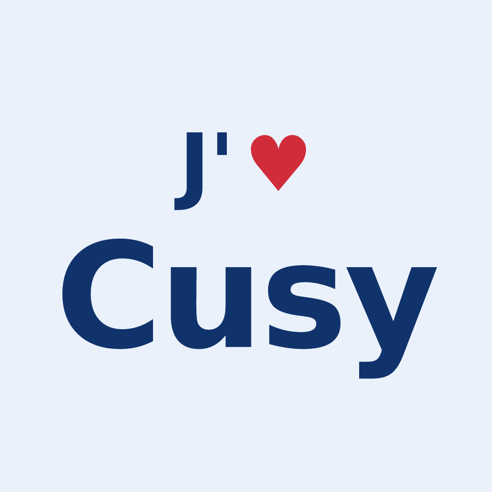 Sticker personnalisé Cusy — design J'aime Cusy