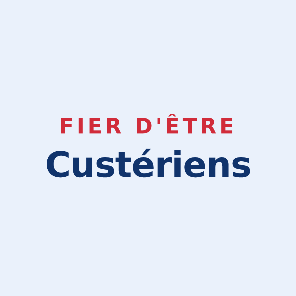 Sticker « Fier d'être Custériens » — design pour Cutry